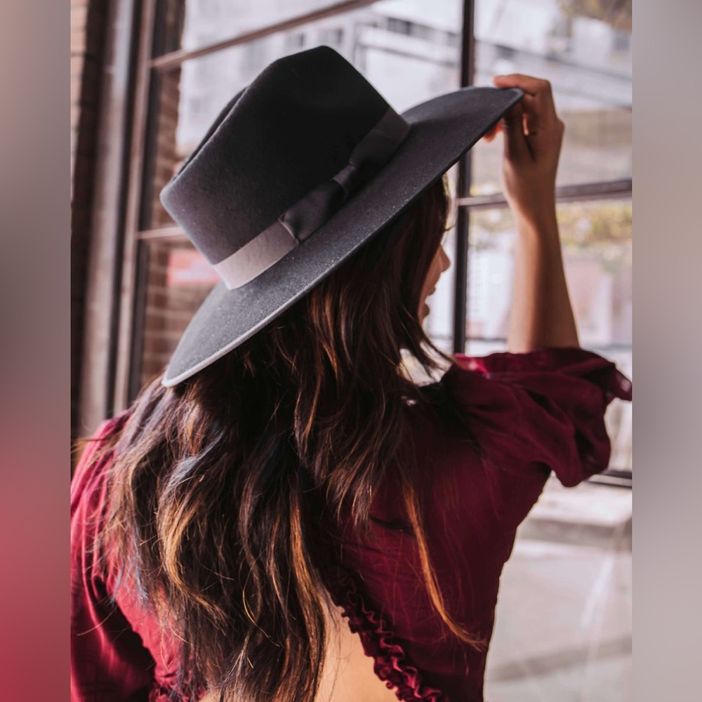 LACK OF COLOR - BLACK NOIR RANCHER FEDORA HAT
